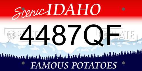 4487QF Idaho License Plate
