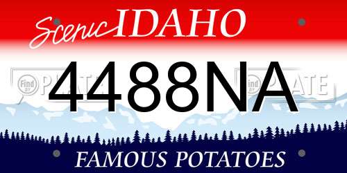 4488NA Idaho License Plate