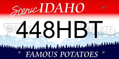 448HBT Idaho License Plate