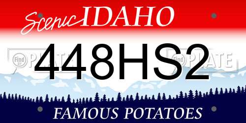 448HS2 Idaho License Plate