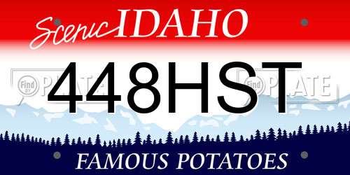 448HST Idaho License Plate