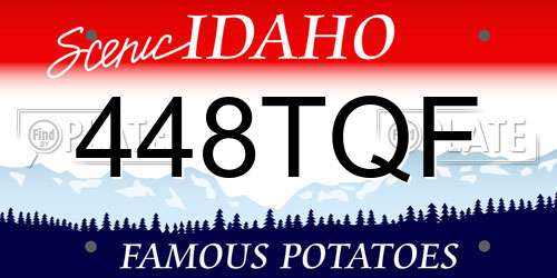448TQF Idaho License Plate