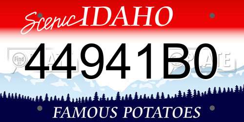 44941B0 Idaho License Plate