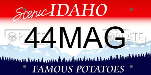 44MAG Idaho License Plate