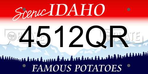 4512QR Idaho License Plate