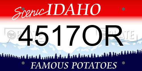 4517OR Idaho License Plate