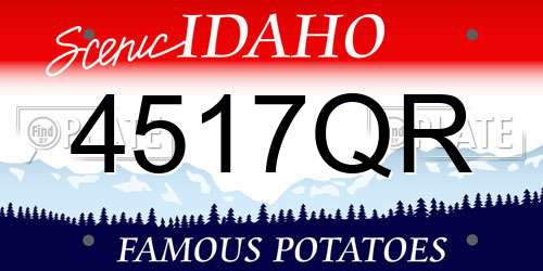4517QR Idaho License Plate