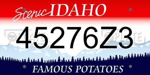 45276Z3 Idaho License Plate
