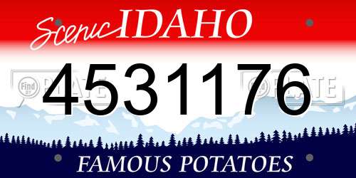 4531176 Idaho License Plate