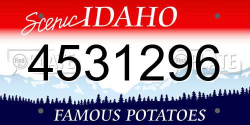 4531296 Idaho License Plate