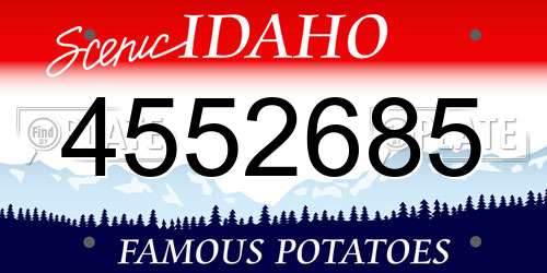 4552685 Idaho License Plate