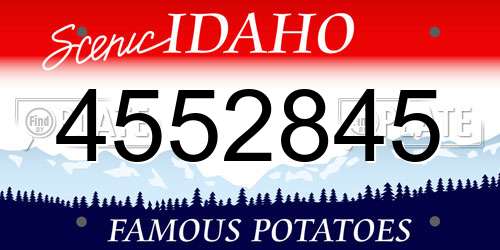 4552845 Idaho License Plate