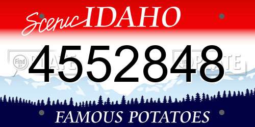 4552848 Idaho License Plate