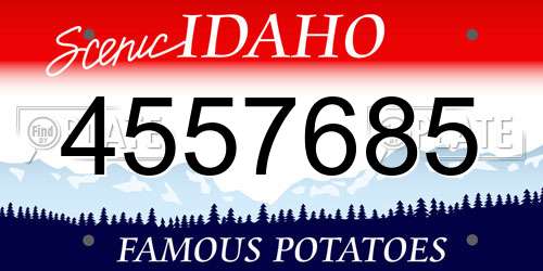 4557685 Idaho License Plate