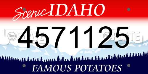 4571125 Idaho License Plate