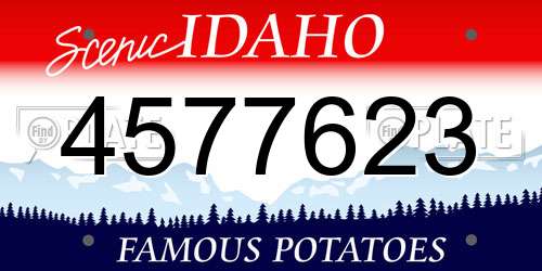 4577623 Idaho License Plate