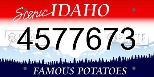 4577673 Idaho License Plate