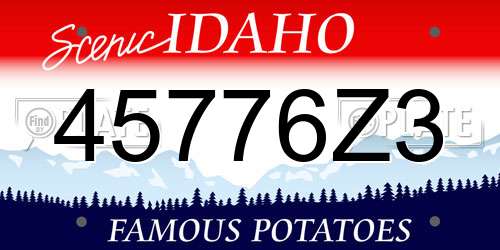 45776Z3 Idaho License Plate