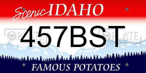 457BST Idaho License Plate