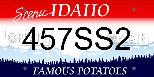 457SS2 Idaho License Plate