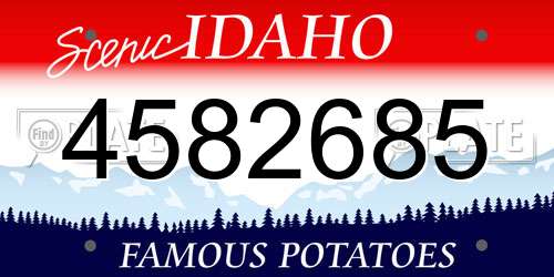 4582685 Idaho License Plate