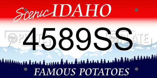 4589SS Idaho License Plate