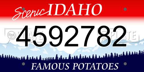4592782 Idaho License Plate