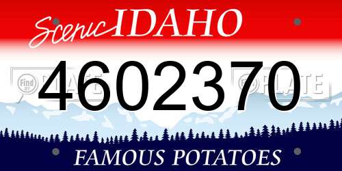 4602370 Idaho License Plate