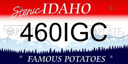 460IGC Idaho License Plate