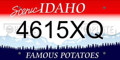 4615XQ Idaho License Plate