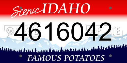 4616042 Idaho License Plate