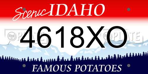 4618XO Idaho License Plate
