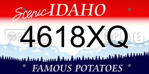 4618XQ Idaho License Plate