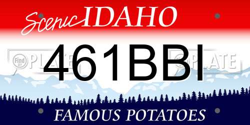 461BBI Idaho License Plate
