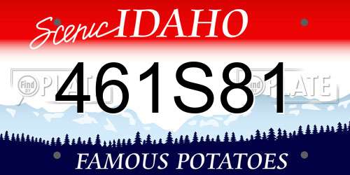 461S81 Idaho License Plate