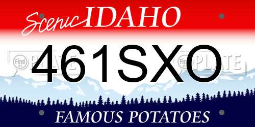 461SXO Idaho License Plate