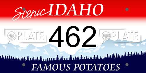 462 Idaho License Plate
