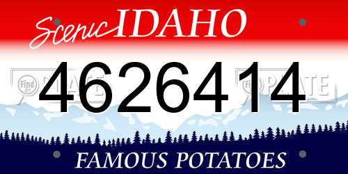 4626414 Idaho License Plate