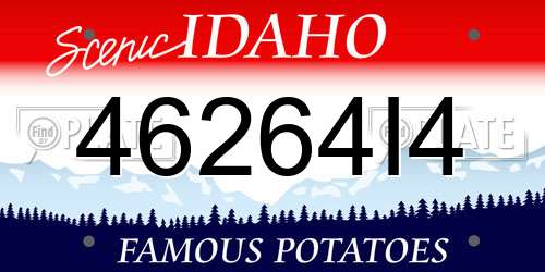 46264I4 Idaho License Plate