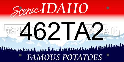 462TA2 Idaho License Plate