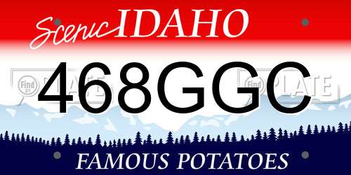 468GGC Idaho License Plate