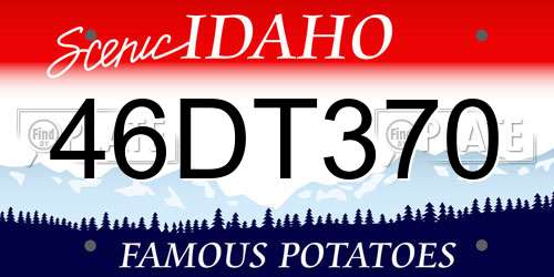 46DT370 Idaho License Plate