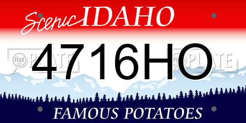 4716HO Idaho License Plate