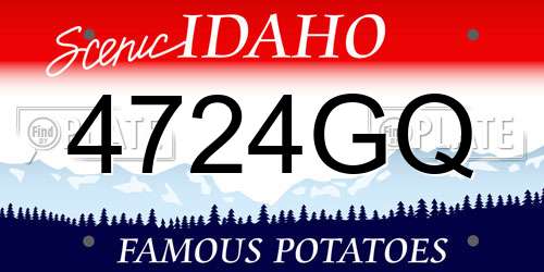 4724GQ Idaho License Plate
