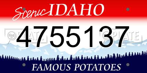 4755137 Idaho License Plate