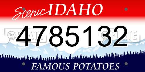 4785132 Idaho License Plate