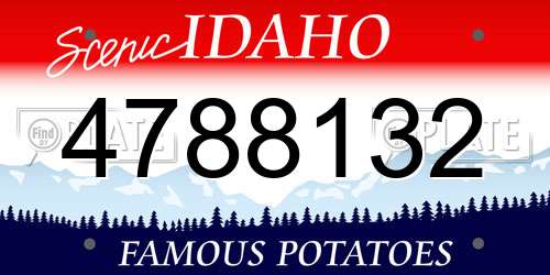 4788132 Idaho License Plate