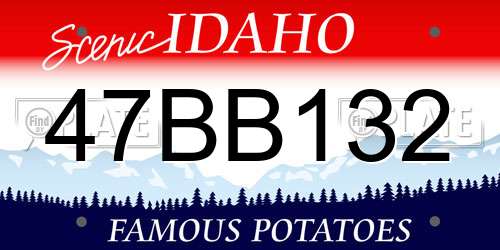 47BB132 Idaho License Plate