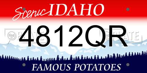 4812QR Idaho License Plate