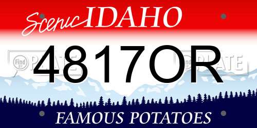 4817OR Idaho License Plate